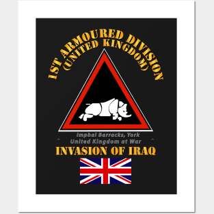 UK - 1st Armoured Division - Iraq Invasion Posters and Art